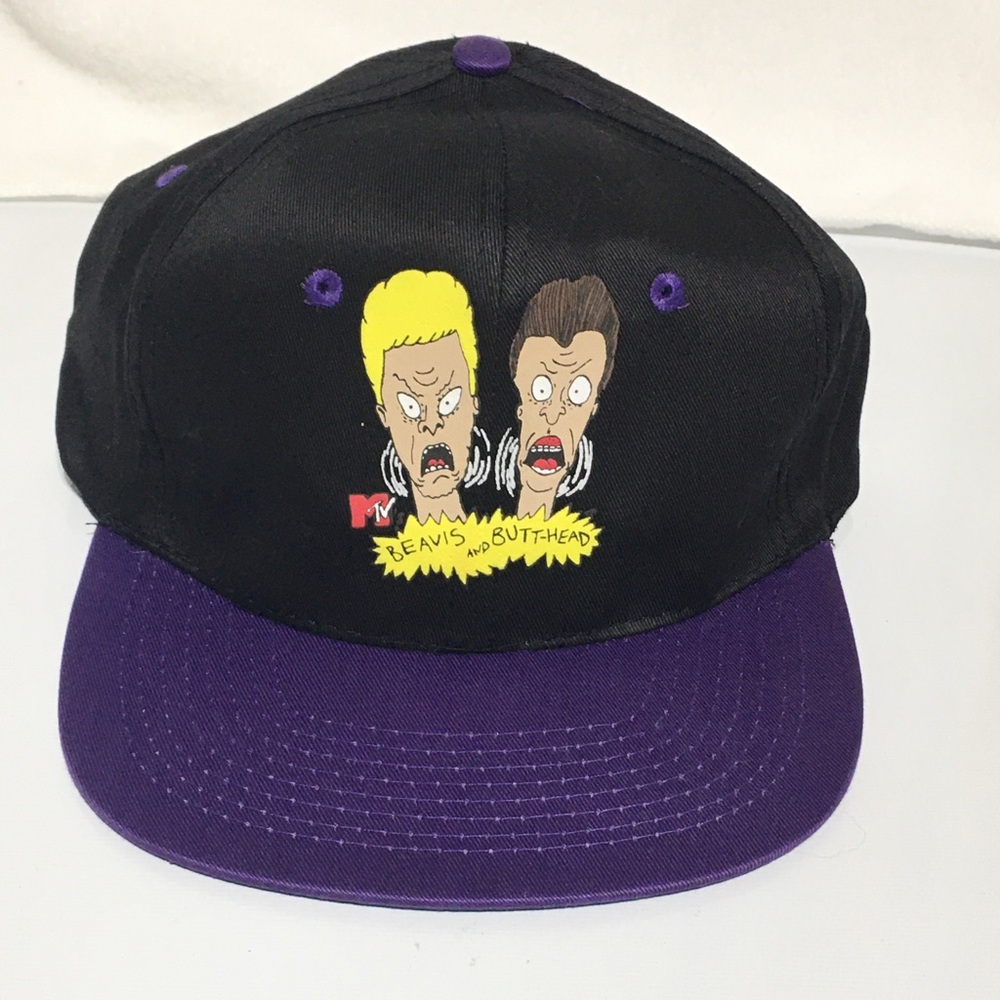 Vintage Bevis and Butthead snapback hat. Dead Stock